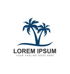 Palm Tree Logo Sign