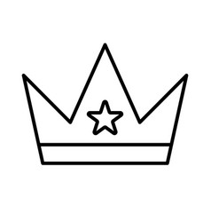 Crown Icon With Star Symbol Or King Or Queen Icon