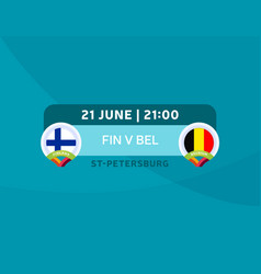 Finland Vs Belgium Match Football 2020