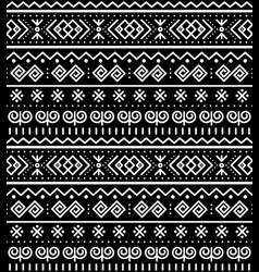 Slovak Folk Art Seamless Geometric Pattern