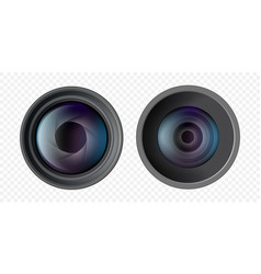 Camera Lens Mockup Object Isolated On Transparent