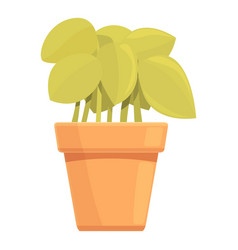 Home Plant Icon Cartoon Summer Window