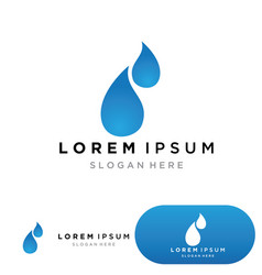 Water Drop Logo Template