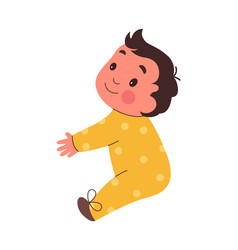 Cute Cartoon Baby Cuddle Flat Icon