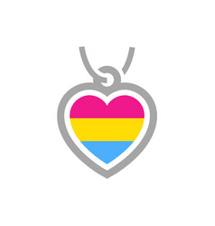 Symbol Coulomb With Pansexuality Flag