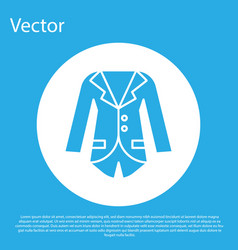 Blue Blazer Or Jacket Icon Isolated On