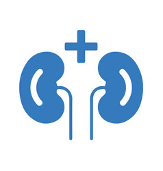 Kdneys Nephrology Icon Blue Color Design