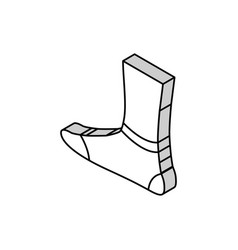 Low Cut Sock Isometric Icon