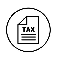 Round Tax Paper Or Tax Payment