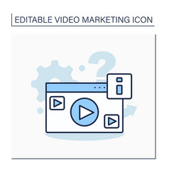 Explainer Video Line Icon