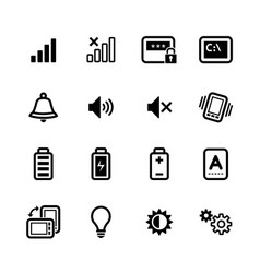 Mobile Phone Icons White Background