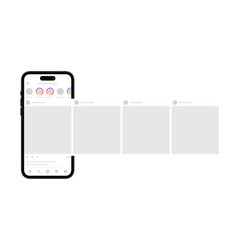 Social Media Carousel Post Template On Smartphone