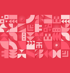 Valentine S Day Themed Pink Geometric Retro