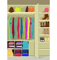 Wardrobe Room Full Of Woman S Cloths