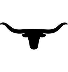 Longhorn Bull Cow Cattle Farm Farming Animal Icon