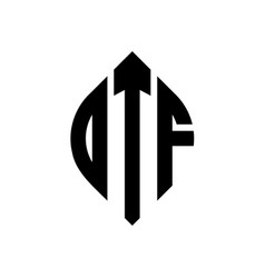 Dtf Circle Letter Logo Design