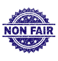 Grunge Textured Non Fair Stamp Seal