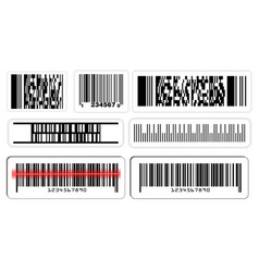 Set Of Various Barcode Label Or Scan Barcode Bars