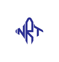 Nrt Letter Logo Creative Design With Graphic