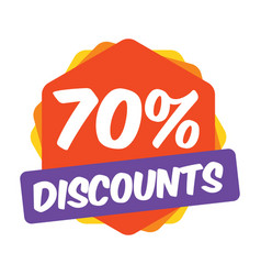 50 off discount promotion sale sale promo market Vector Image