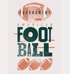 American Football Tournament Vintage Grunge Poster