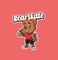 Bear Skate Urban School Creative Logo Design