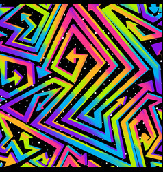 Rainbow Arrow Seamless Pattern With Space