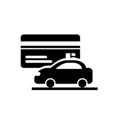 Car With Credit Card Icon