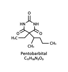 Pentobarbital Molecular Structure