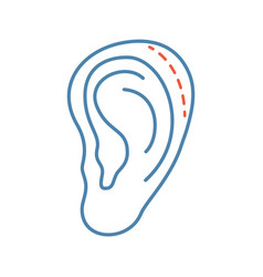 Ear Plastic Surgery Color Icon