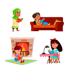 Girls Kids Reading Educational Books Set