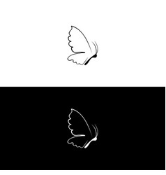 Big Butterfly Iconbutterfly Silhouette Icons Set