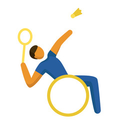 Paralympic Sport Pictogram Para Badminton Flat