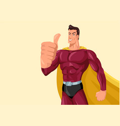 Superhero Giving Thumbs Up