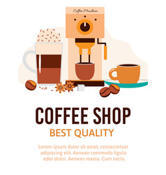 Banner Or Poster For Coffee Shop Cafe Store