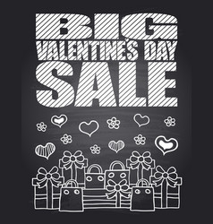 Big Sale Valentines Day Chalkboard Card