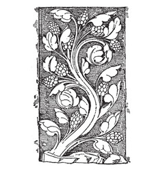 Early Gothic Ornament Vine Was A Design Found