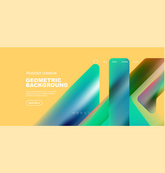 Fluid Gradient Triangles Landing Page Background