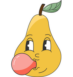 90s Fruit Funny Retro Groovy Cartoon Hippie