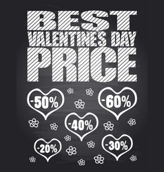 Best Price Valentines Day Chalkboard Card