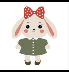 Cute Bunny Doll Cartoon