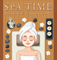 Spa Massage And Skincare Poster Design