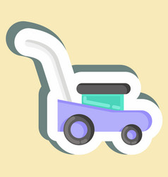 Sticker Mower Suitable For Garden Symbol Simple