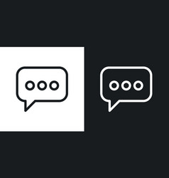 Comment Icon Set Message Bubble Chat Business