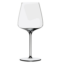 Empty Wine Glass On A White Background