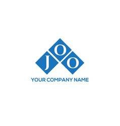 Joo Letter Logo Design On White Background