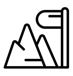 Mountain Flag Icon