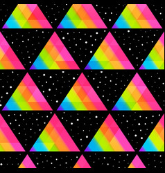 Rainbow Triangle Geometric Pattern