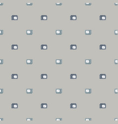 Retro Tv Engraved Seamless Pattern Vintage