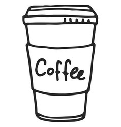 Coffee Cup Doodle Hand Drawn Takeaway Drink